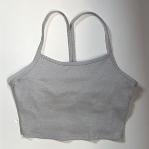 Alo yoga alosoft ribbed crop calm tank size medium
